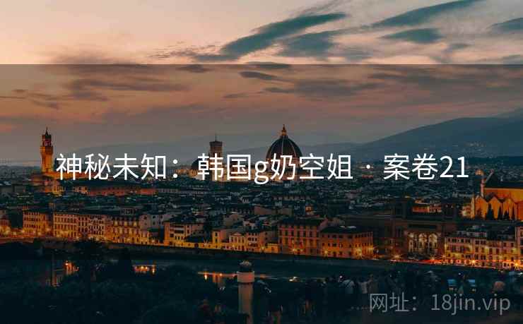 神秘未知：韩国g奶空姐 · 案卷21  第2张