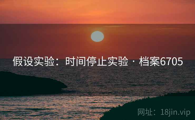 假设实验：时间停止实验 · 档案6705