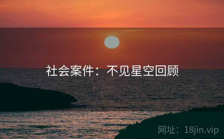 社会案件：不见星空回顾