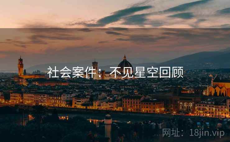 社会案件：不见星空回顾