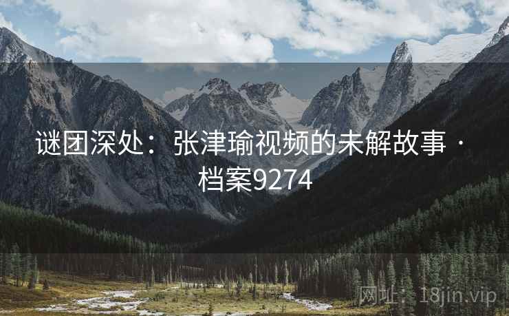 谜团深处：张津瑜视频的未解故事 · 档案9274