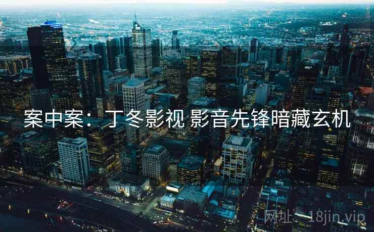 案中案：丁冬影视 影音先锋暗藏玄机