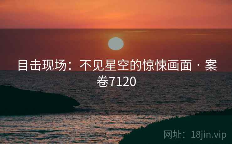 目击现场：不见星空的惊悚画面 · 案卷7120